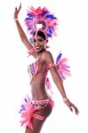 How Is My Carnival Costume ? Stock Photo