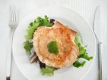 Scallop Au Gratin Meal Stock Photo