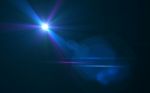 Design Template - Star, Sun With Lens Flare. Rays Background Stock Photo