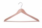 Wooden Clothes Hanger Stock Photo