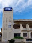 Quarteira, Southern Algarve/portugal - March 7 : Derelict Hotel Stock Photo