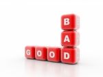 Good Versus Bad Stock Photo