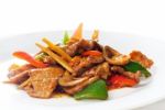 Chinese Beef And Vegetables Stock Photo