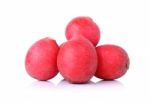 Red Radish Isolated On A White Background Stock Photo