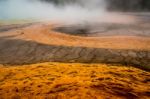 Grand Prismatic Spring Stock Photo