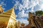 Wat Phra That Cho Hae Temple Stock Photo