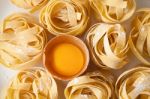 Fettuccine Pasta Italian Food Still Life Stock Photo