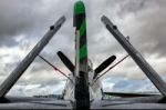 Goodwood, West Sussex/uk - September 14 : Douglas Skyraider Park Stock Photo