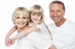 Happy Small Family Stock Photo