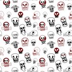 Seamless Pattern Of Animal Skull Background Stock Photo