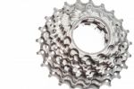 Titanium Bicycle Cassette Stock Photo