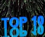 Top Ten Word And Fireworks Stock Photo