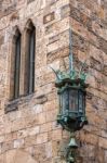 The Green Lamp At Alnwick Castle Stock Photo