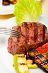 Grilled Beef Filet Mignon Stock Photo