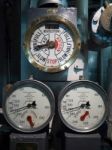 Engine Speed Dials On Hms Belfast Stock Photo