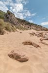 Isolated Beach Stock Photo