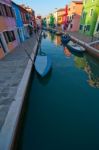 Italy Venice Burano Island Stock Photo