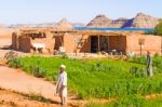 Rural Area Near Lake Nasser In Southern Egypt Stock Photo