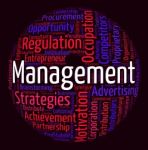 Management Word Shows Company Business And Directors Stock Photo