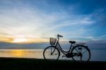 Bike Sunset Stock Photo