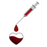  Love Heart Injection With Syringe Stock Photo