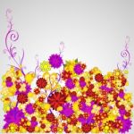 Abstract Floral Background Stock Photo