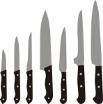 Kitchen Knives Stock Photo