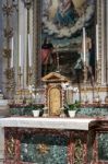 Cathedral Of St Alexander In Bergamo Stock Photo