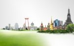 Travel Concept, Bangkok, Thailand Stock Photo