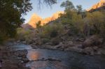 Virgin River At Sunset Stock Photo