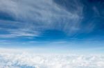 Blue Sky With Clouds Stock Photo