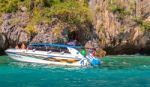 Phi-phi Island, Krabi, Thailand - November 11, 2016: Speed Boat Stock Photo