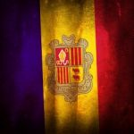 Old Grunge Flag Of Andorra Stock Photo