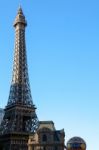 Las Vegas, Nevada/usa - August 1 : View At Sunrise Of The Paris Stock Photo