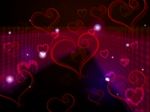 Hearts Background Shows Love Affection And Adoring
 Stock Photo