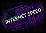 Internet Speed Shows World Wide Web And Fast Stock Photo