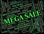 Mega Sale Meaning Offers Large And Offer Stock Photo