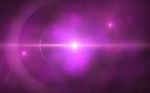 Beautiful Abstract Image Of Lens Flare With Black Background.purple Shine On Black Background Stock Photo