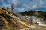 Mammoth Hot Springs Stock Photo