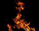 Beautiful Stylish Fire Flames Stock Photo