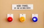 Electric Panel Stock Photo