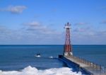 Chicago Lighthouse With Graffiti Stock Photo