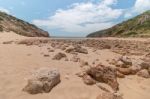 Isolated Beach Stock Photo