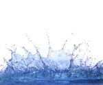 Splashing Clear Water On White Background Use For Refreshment An Stock Photo