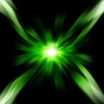 Green Futuristic Background Stock Photo