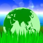 Global Nature Shows Planet Globally And Globalise Stock Photo