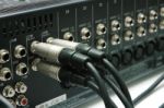 Connector Signal Sound Mixer Stock Photo