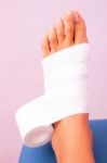 Functional Bandage Tibial Tarsal Stock Photo