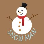 Snow Man Stock Photo