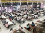 Blur Image Canteen Dining Hall Room Stock Photo